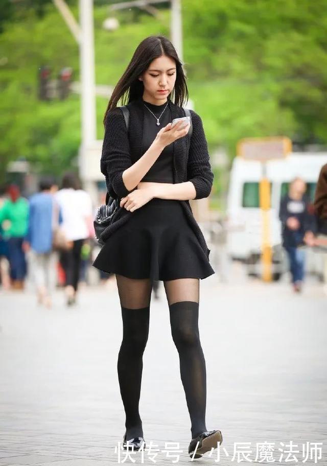 秋季|针织开衫配高腰半身裙,简单又稍显成熟搭配,凸显成熟美优雅气质