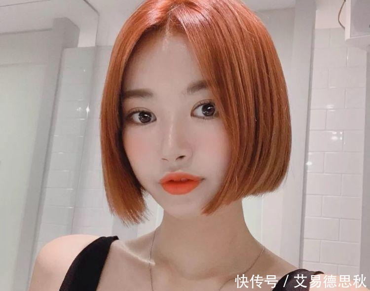 短发“一刀切”,不打理也好看