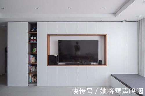 电视柜|客厅不买沙发不要茶几,机智如我装个L型卡座,谁见了都得夸一夸