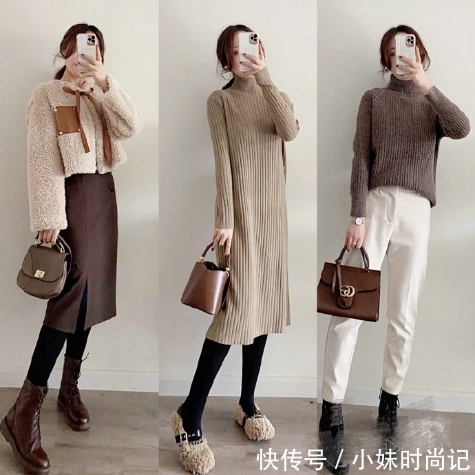 时尚又实用的冬季穿搭术,30+女人想要苗条优雅照着穿