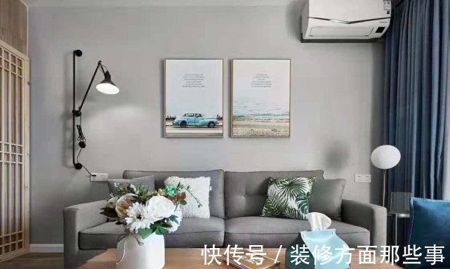 睡眠质量|120平现代二居室稳重大气的灰色客厅中又增添了绿植的清新
