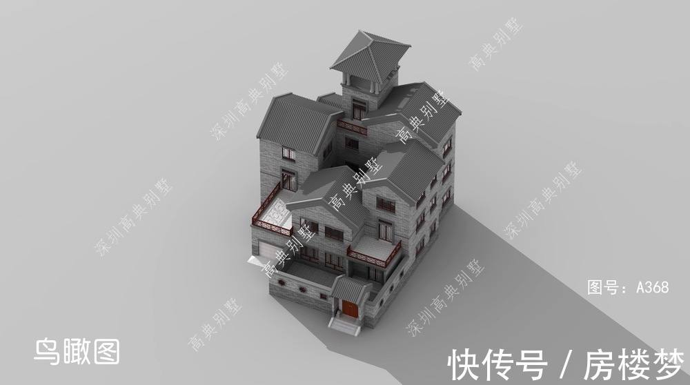 中式|中式农村别墅，外形经典大气，实用性十足