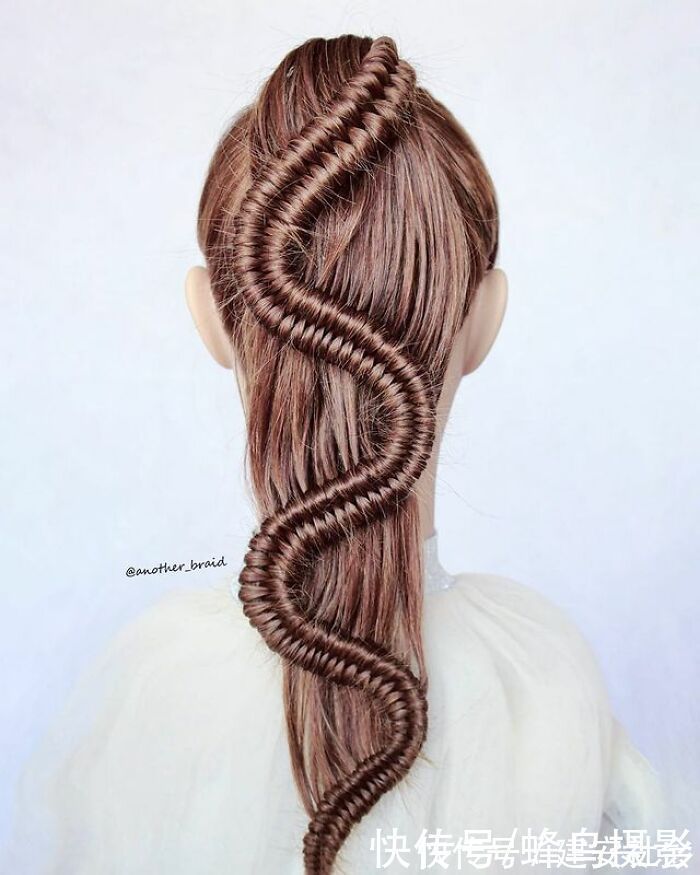 发型 65张编发照片,这哪是编头发分明是画画,图3这发型一次要半天