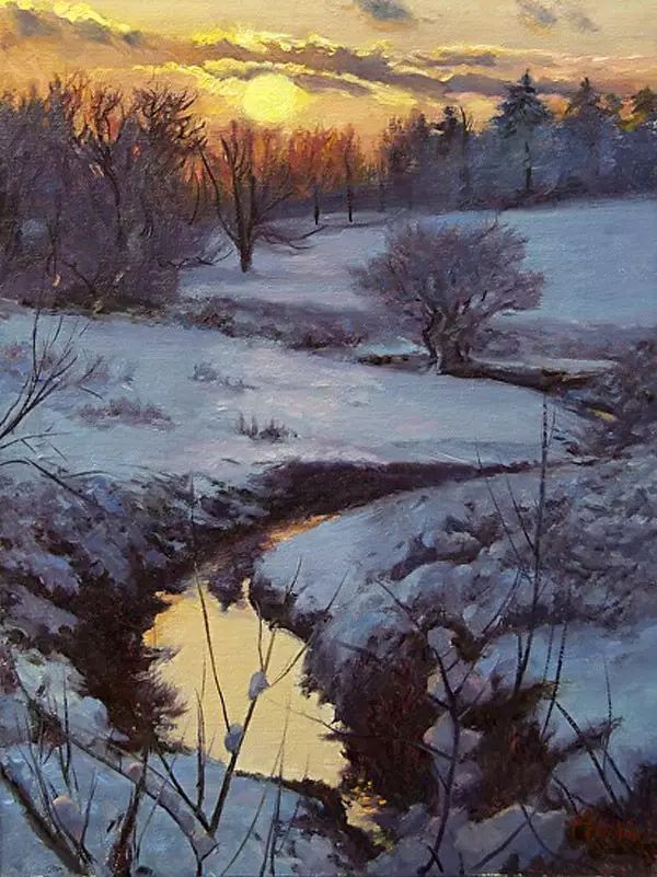 油画#加拿大画家Lili Anne Laurin的风景油画,在形色光影中倾洒出绝美风景