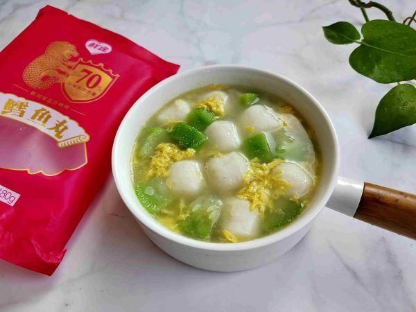 鳕鱼丸丝瓜汤中午刚做完，晚上又想吃了