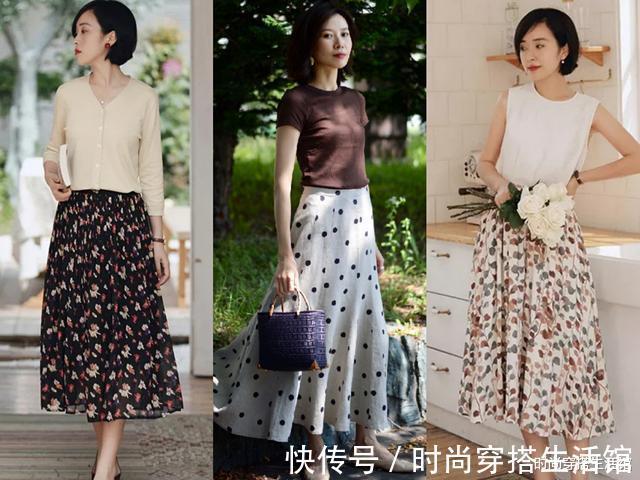 质感|40岁的女人,秋天还是穿裙子更显质感,年轻时髦有气质