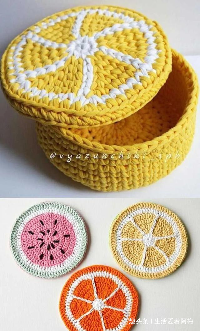 布条这样钩织，快速变收纳筐，放家里不好用吗DIY编织附教程