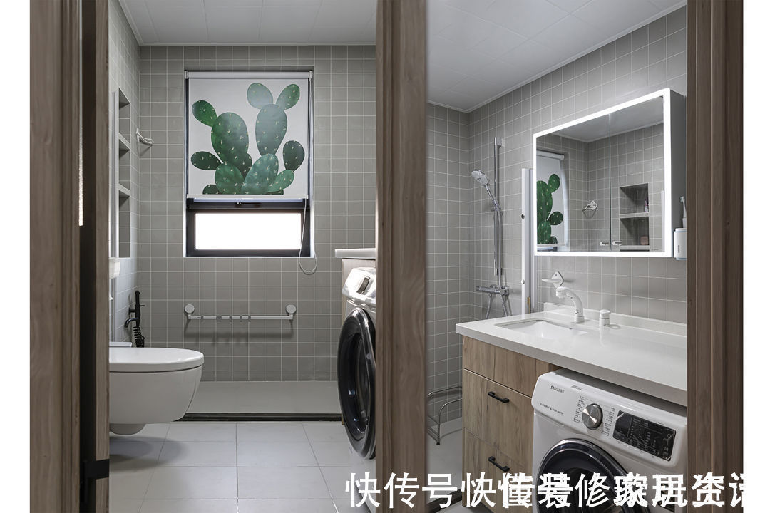 门洞|“穷装”反而更干净舒适,103㎡色调高度统一,耐看极了