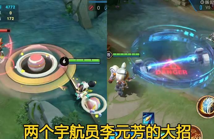 联动|李元芳两款宇航员皮肤对比，国际版胜在创意，天美品质更细腻