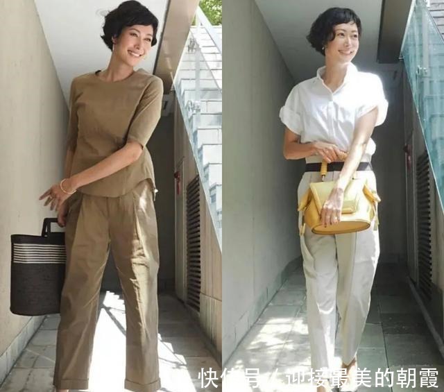 穿搭|女人40岁后穿搭要简约有质感，学习日本时尚女性的穿搭，优雅知性！