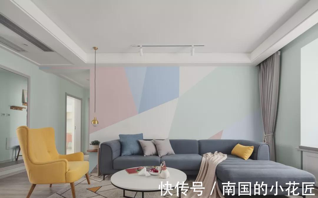 客厅|139平的北欧风三房,清新素雅的配色,让人一眼就爱上