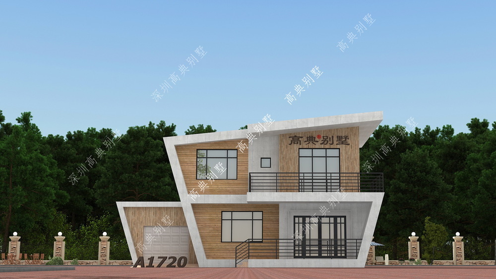 别墅|老家建一栋这样的,现代风格别墅,谁都要会夸赞你一番