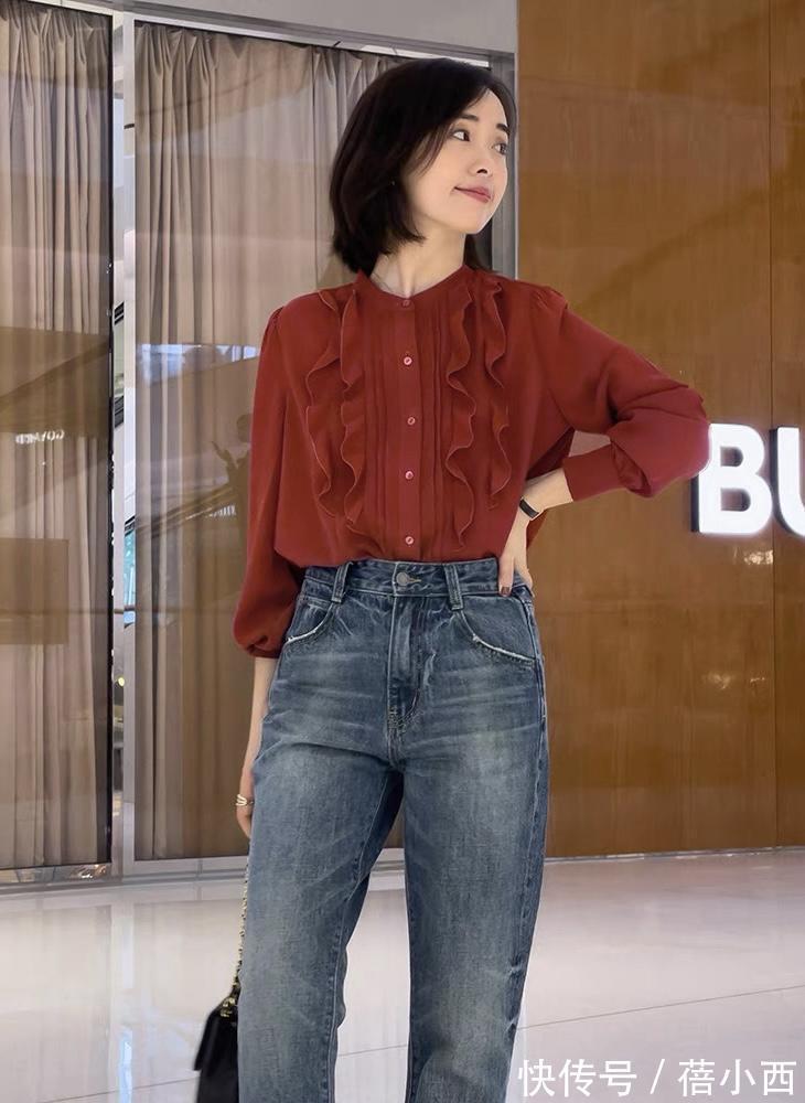 牛仔裤|40+女人穿衣在精不在多,教你4招“一衣多穿”衬衫搭配,高级优雅