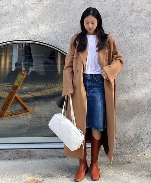 高级|今年流行“大衣+半身裙”,优雅显高级,有品位的女人都这么穿