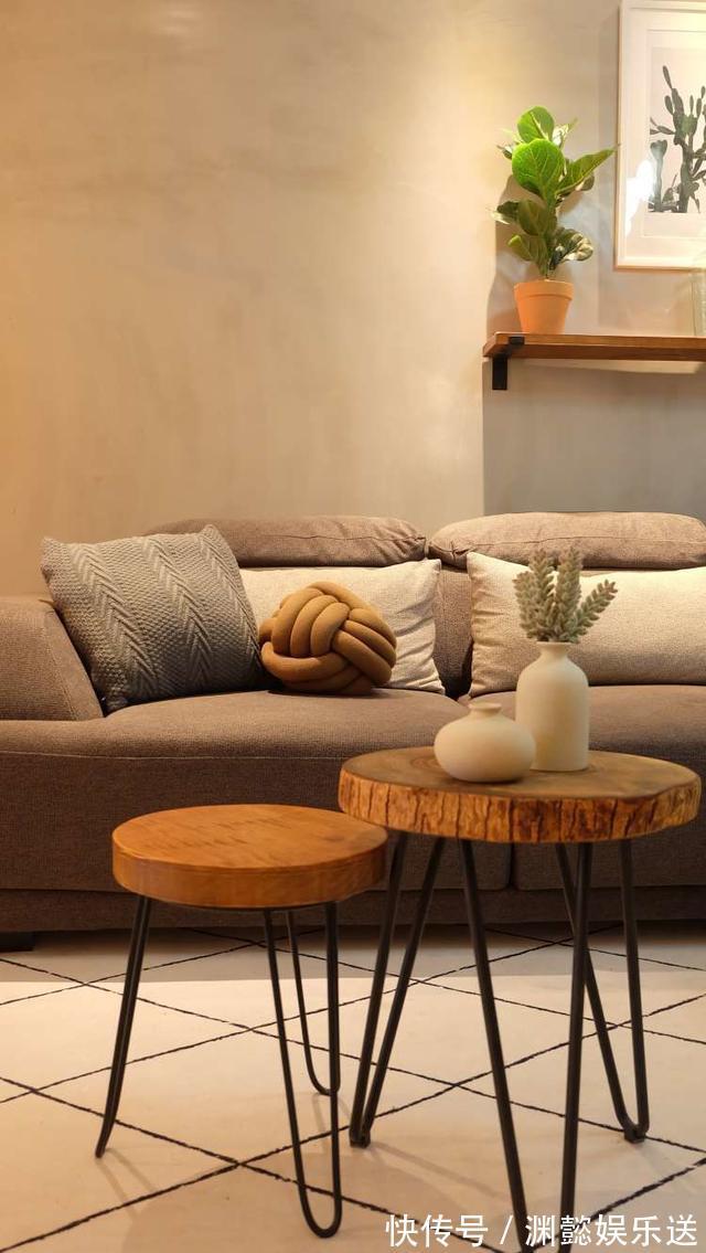 纯白色|43平美式简约温馨空间，客厅卧室一体式设计，简约温馨不失柔和感