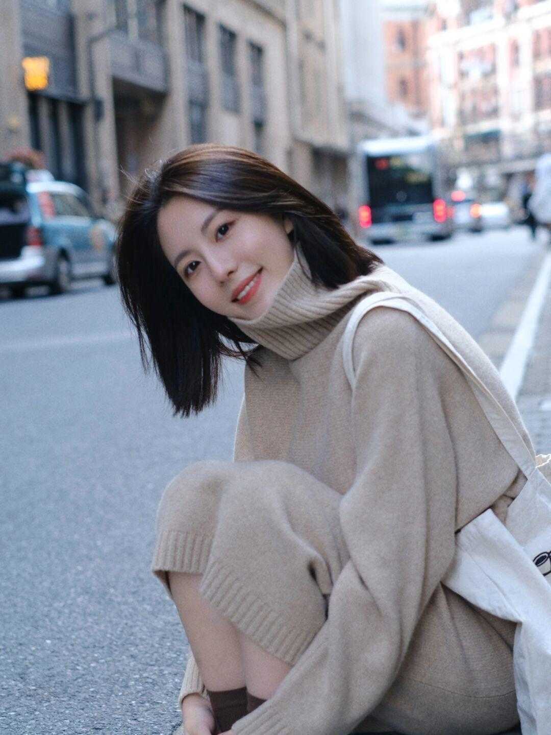 小姐姐|秋冬,穿针织连衣裙魅力全开,高级优雅又洋气,漂亮大气