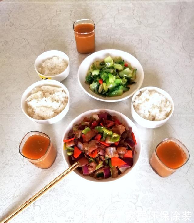果蔬汁|终于知道我家人为啥吃不胖了,原来是晚餐这样吃,网友说:真不错