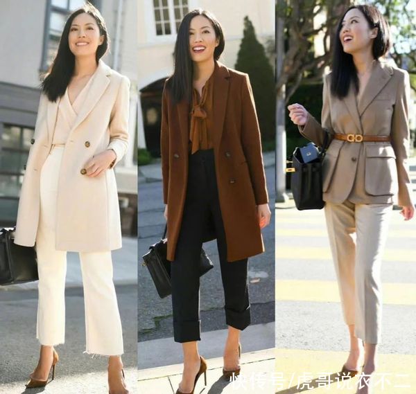 优雅知性风怎么穿？看这27套春日通勤示范总没错，太值得借鉴了