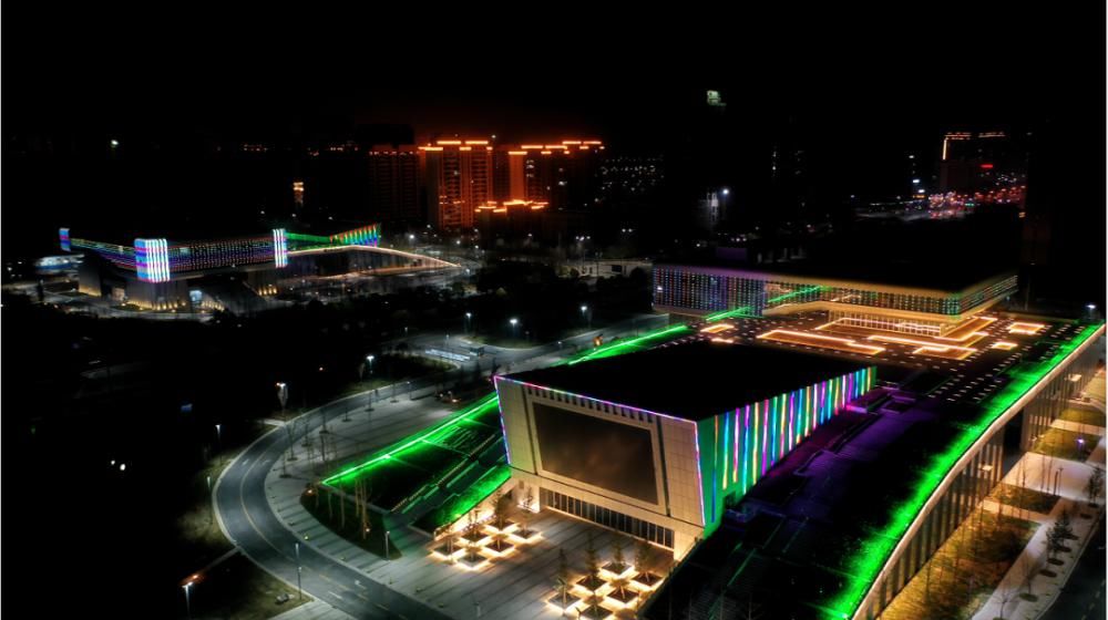 夜幕下的涡阳，你没见过的视角!已无法用震撼来形容...美炸了！