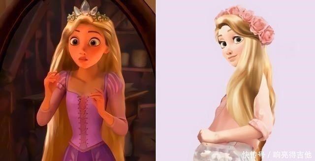 迪士尼的公主换成现代画风，长发公主太美，不过艾莎公主才是真爱