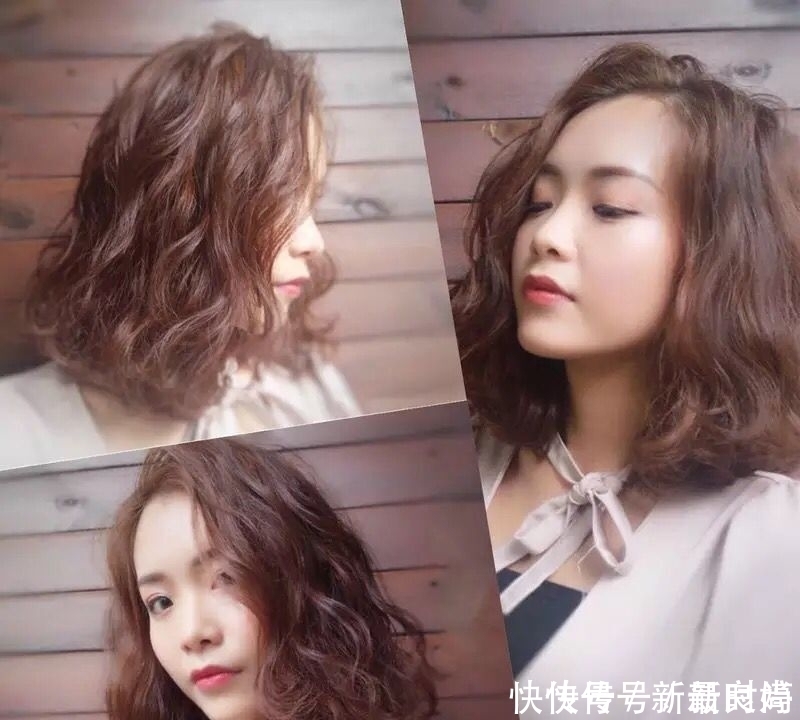 网上很火的“不过肩”烫发，减龄又洋气，换了发型比整容更有魅力