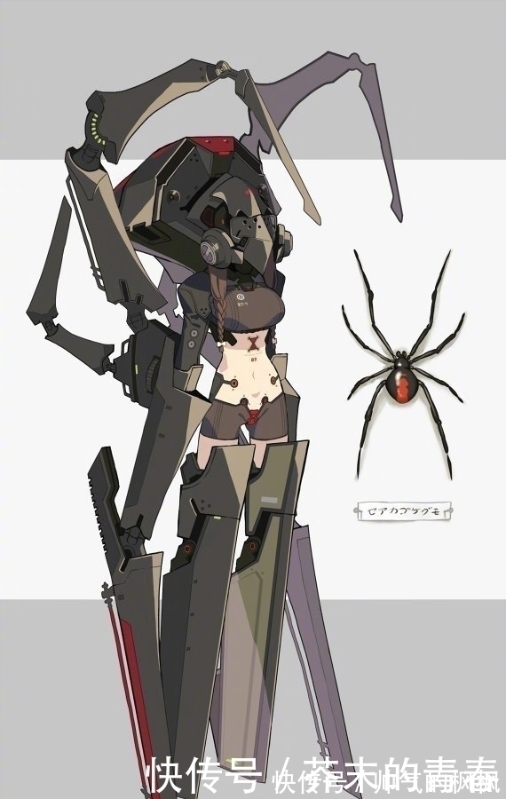 拟人化!昆虫×机械×美少女,这位画师的拟人化,实属“惊艳”