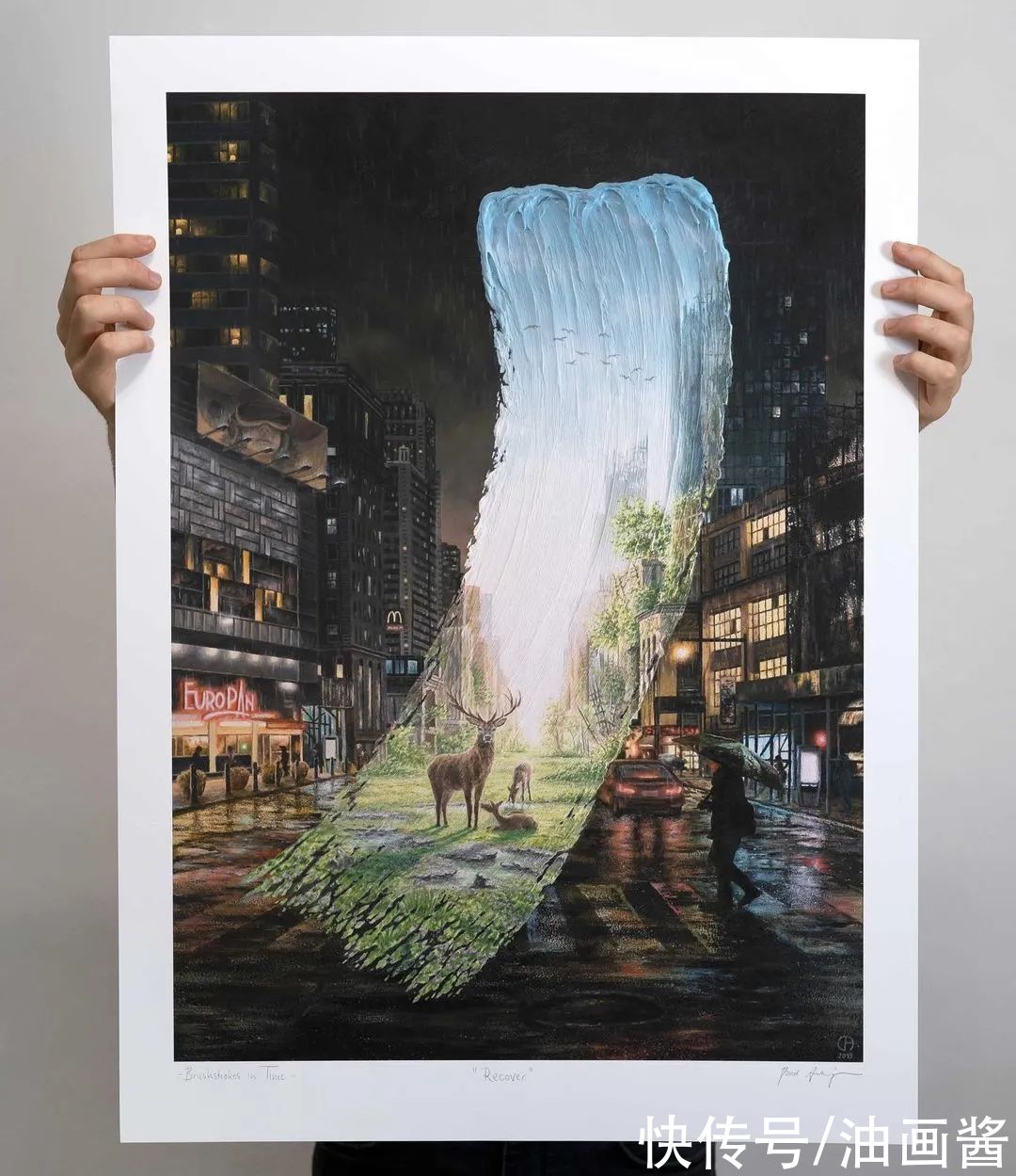  漂亮|他用“脏颜料”，毁掉漂亮的风景画，真相引人深思