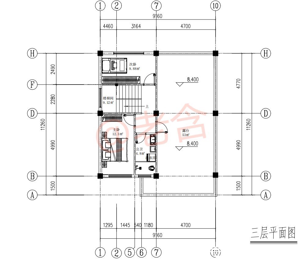农村|99米小户型农村三层别墅,简约现代,实用性高,造价仅15万