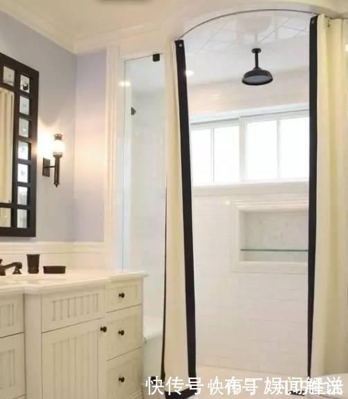 浴帘|越来越多人卫生间不做淋浴房，现在流行这样做这种设计不占空间
