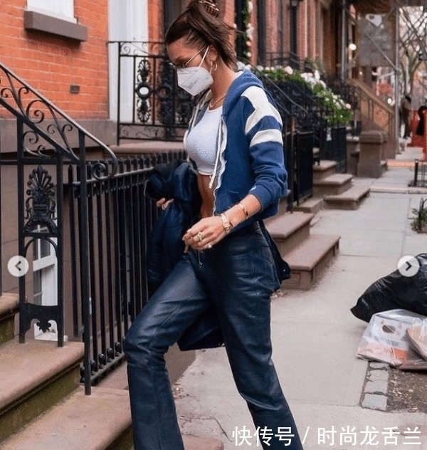 绿帽|比伯戴绿帽搭配侃爷新鞋，造型邋遢，不及超模贝拉穿皮裤时尚高级