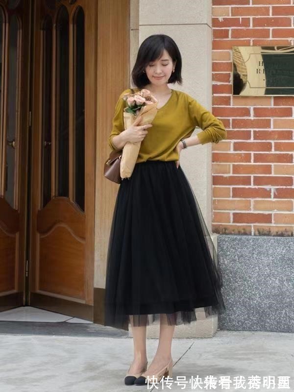 薄纱 秋天穿适合自己的半身裙太重要了,看穿搭示范,少走弯路提升气质