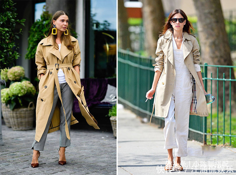 穿对了风衣+阔腿裤有多美最简单的搭配思路,给你早秋搭配灵感