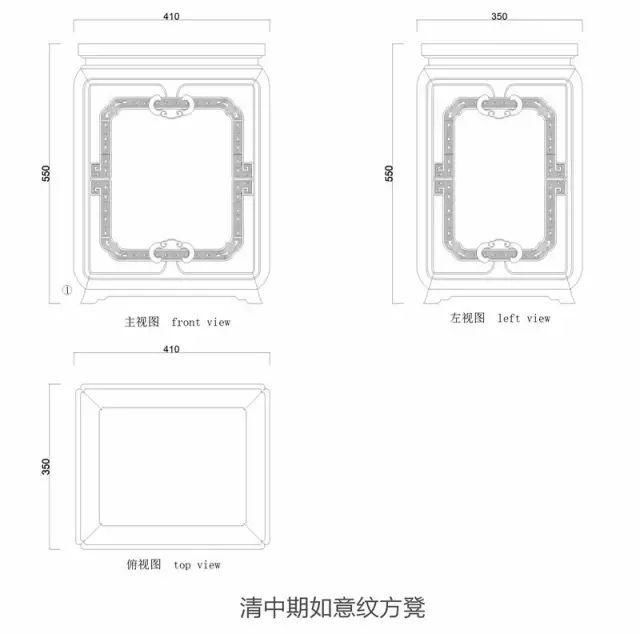 明清家具凳类的设计图纸汇总，需要的带走！（附详细图纸）