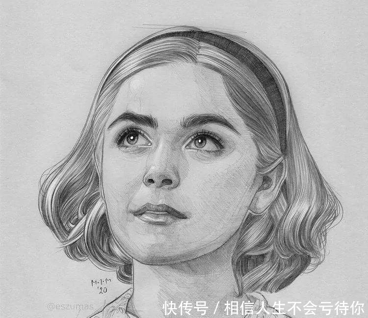 简洁的少女速写,灵动的美!