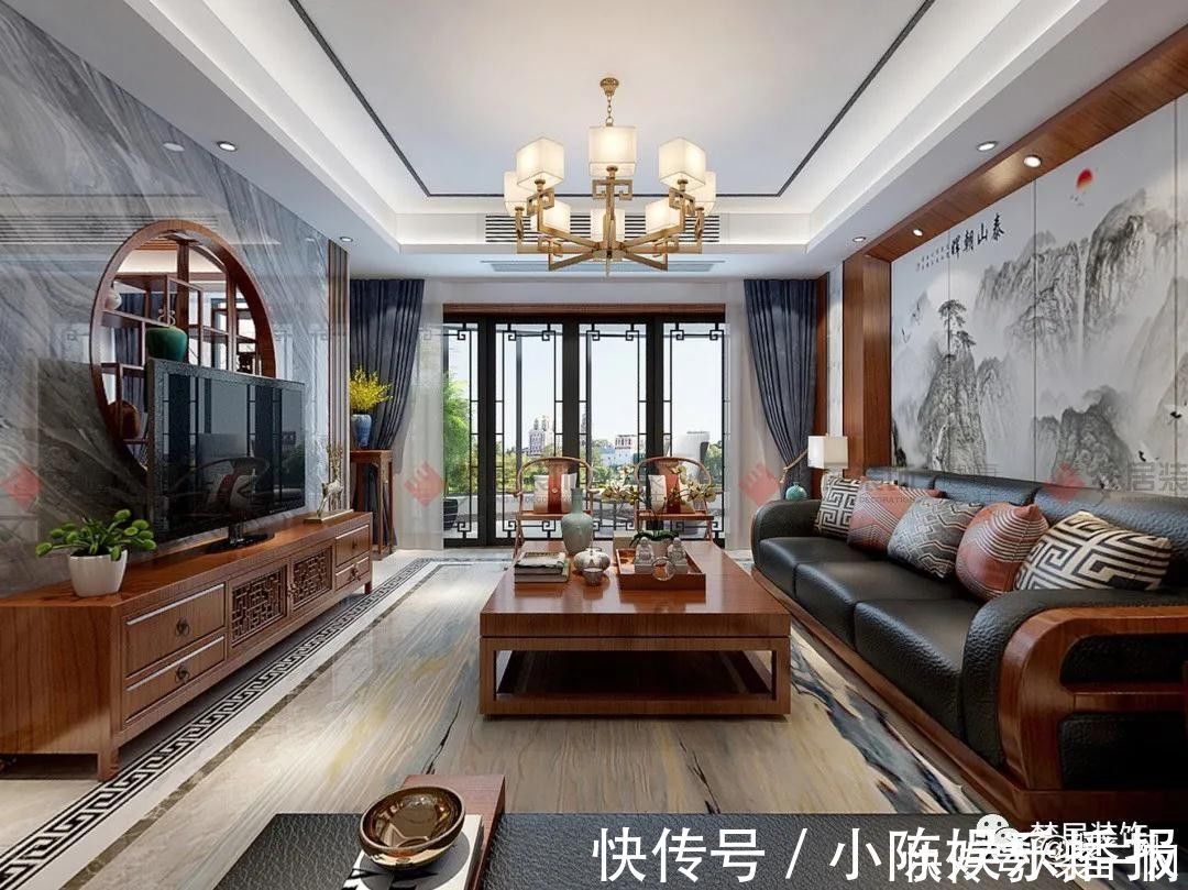 中式风|255平中式风装修案例，于空间变化中感受中式雅致家居