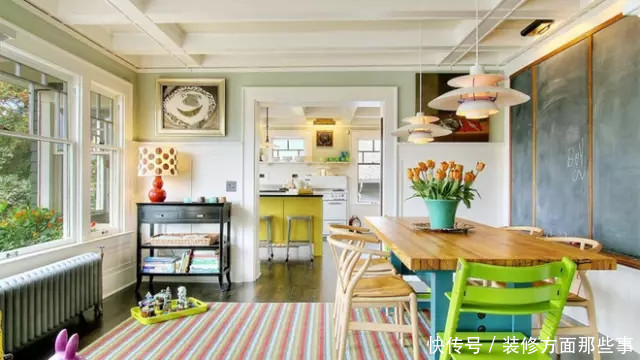 二居室|90平混搭风二居室,客厅居然以纵横的梁木形成随意自由的空间感