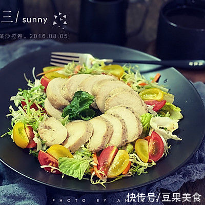 懒人福利,超简单的快手菜藤椒油低温鸡胸肉川香沙拉