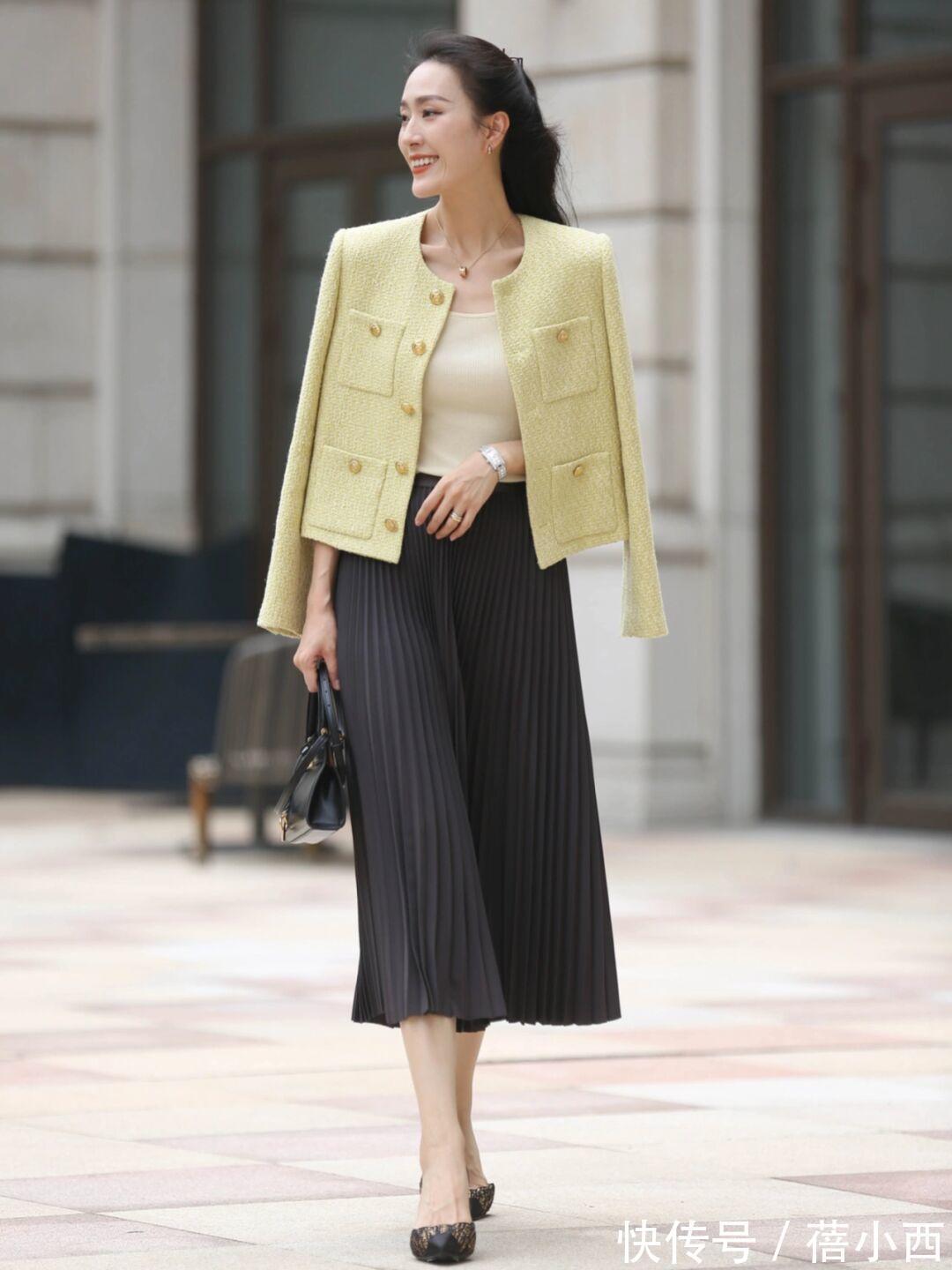 香风 入春后衣服不用多,用小香风外套打造好气质,这些搭配真值得借鉴