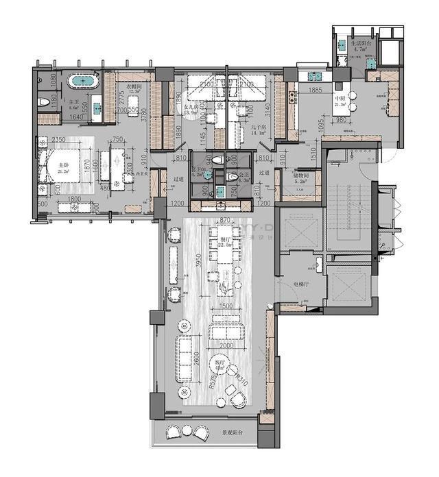 红木家具|45岁大叔的现代之家，坚持融入红木家具，全屋清隽素雅，太美了