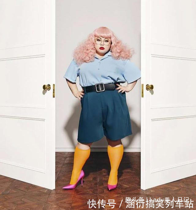 原宿风 穿同一件衣服，200斤和90斤的“穿搭对比”，看后我决定还是减肥