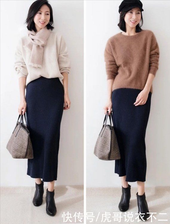 又一位简约风博主火了，“一裙多穿”圈粉无数，每一套都超优雅