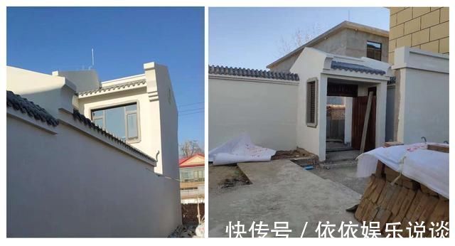 施工|晒晒我农村66万建的中式三合院,1座房子6个庭院,这才叫生活