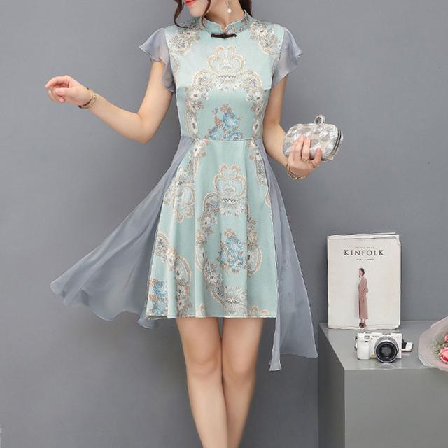 旗袍裙|不想把旗袍穿的俗气,就穿上不一样的改良旗袍,美出新高度