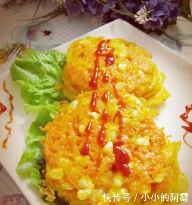 一根玉米,两个鸡蛋,教您做营养好吃的早餐饼,大人小孩抢着吃