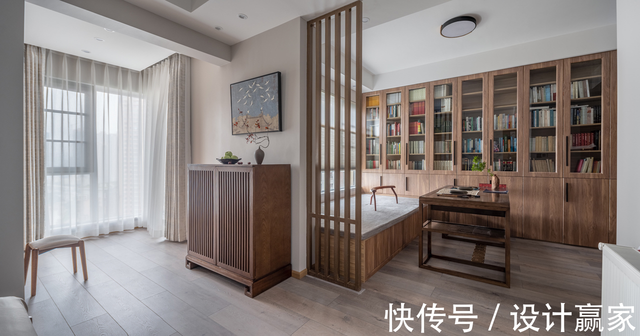 业主|有一种美叫新中式,这套143㎡大平层,透出原木质感,古韵气质