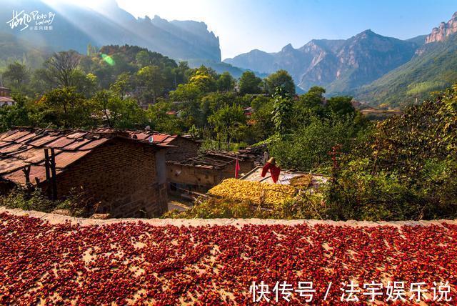 韩家洼|河南林州，太行山村的诗意秋色，万山红遍村民晒秋忙