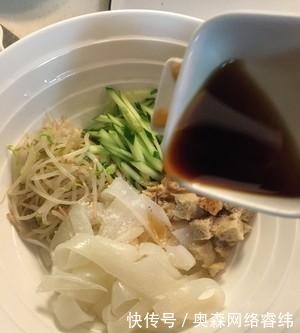 面水|自制凉皮面, 好吃弹牙, 看着都流口水