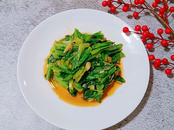 麦菜|蒜蓉豆豉油麦菜