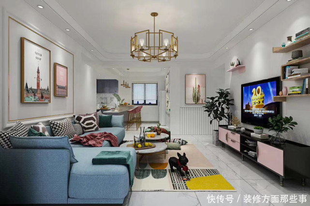 汇贤|132平现代风遇上澄净温柔的藕粉,每个区域都散发着灼眼的浪漫