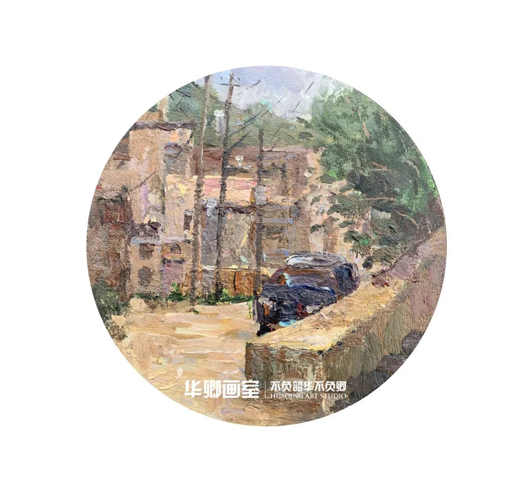 作品展#一眼沦陷这样绝美的秋色看完不得不爱！华卿国画定向班写生作品展